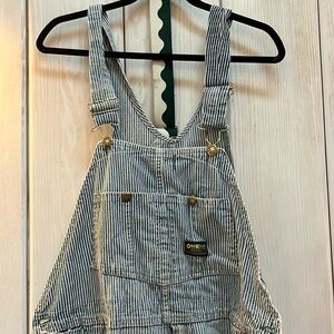 Vintage Osh Kosh B’Gosh Vestbak Striped Denim Overalls